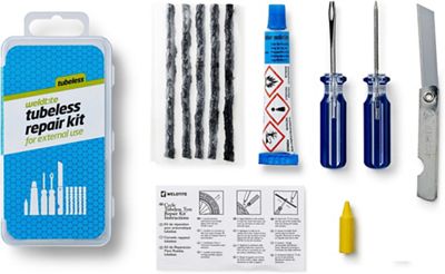 Weldtite Tubeless Tyre Repair Kit - Blue - Red - 8 Piece, Blue - Red